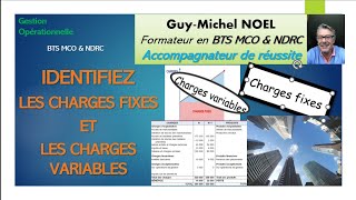 Identifier les charges FIXES et les charges VARIABLES de lentreprise [upl. by Dorca]