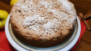 Apple Streusel Cake  Apple Crumble Cake [upl. by Fairfield]