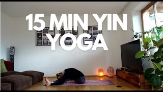 15 MIN YIN YOGA  AtHome YOGA practice [upl. by Yoshi]