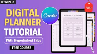 Digital Planner Tutorial For Beginners  Lesson 3  Top Tools to Create Digital planner [upl. by Adliwa]