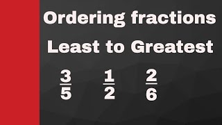 Ordering fractions from least to greatest [upl. by Orabelle]