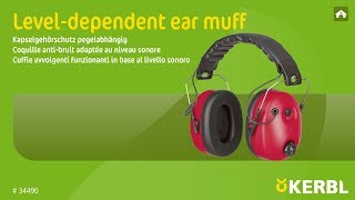 Leveldependent ear muff 34490 EN [upl. by Htiekal]