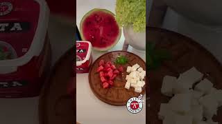 Watermelon Salad watermelon fetacheese watermelonsalad mint summersalads fresh [upl. by Dleifrag]