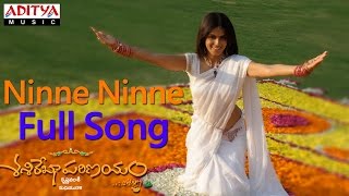 Ninne Ninne Full Song ll Sashirekha Parinayam Movie ll Tarun Genelia DSouza [upl. by Notlef985]