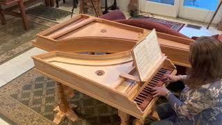 Two Coranto by William Byrd on Octave Harpsichord [upl. by Eisse]