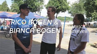 Bianca amp Rico Bogen quotDas Training mit Spitzenathleten pusht einfach enormquot  larasch Interview [upl. by Ecinehs]