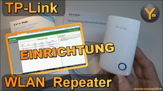 Einrichtung amp Konfiguration TPLink TLWA850RE  WLAN WiFi Repeater  80211n  300Mbit [upl. by Elleinnod638]