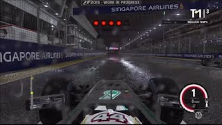 F1 2015 Gameplay Lewis Hamilton Singapore [upl. by Accber163]