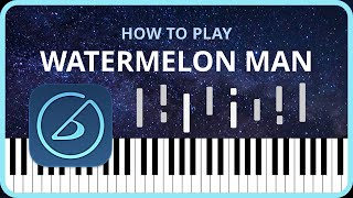 Watermelon Man  Herbie Hancock easy piano tutorial [upl. by Nnaeiram]