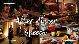 Must watch After dinner speech tips in under 1 minute [upl. by Ailyt]