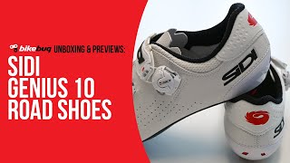 Sidi Genius 10 Shoes Unboxing  Bikebug [upl. by Adahs]