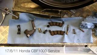 17611 Honda CBF1000 Service [upl. by Yeffej]