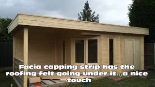 Summerhouse24couk log cabin Paula build [upl. by Shannan]