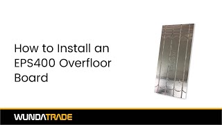 How to Install Wundatherm EPS 400 Rapid Response® Overfloor System [upl. by Hebrew]