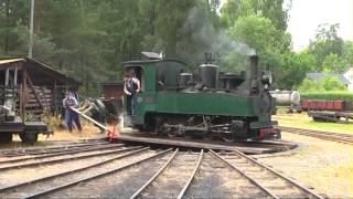 Ohsabanan museum railroad 15 km through the forest Sweden 2013 [upl. by Leviram]