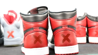 HOW TO Use Stencils to add a Banned Logo on Jordan 1 [upl. by Lynn]