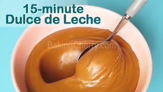 How to make Dulce de Leche in 15 Minutes  Smooth and Creamy Caramel Toffee Recipe  Baking Cherry [upl. by Huff]