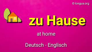 A1 A2 Präpositionen  zu Hause nach Hause von zu Hause  Dativ  at home  Deutsch lernen [upl. by Ennovy]