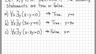 Proof and Problem Solving  Quantifiers Example 03 [upl. by Faunie]