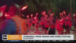 Wilton Manors hosts Stonewall Pride Parade and Street Festival [upl. by Westbrook380]