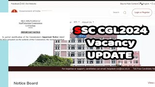 ssc ssc cgl 2024 vacancy news update ministry of coal [upl. by Enoid]