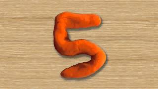 Numbers learning Countdown for kids  Play Doh [upl. by Nivrae]