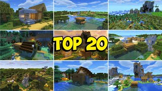 TOP 20 SWAMP VILLAGE Seeds For Minecraft 121  Best Minecraft 121 Seeds [upl. by Dillie]