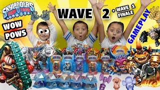 Skylanders Trap Team Wave 2 MEGA Unboxing  Wow Pow Gameplay w Legendary Nightmare Express [upl. by Trudey944]