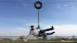 SALTO RADICAL NA TIROLESA DO PARQUE DOS BRINQUEDOS [upl. by Anatsirhc]