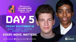 Champions Chess Tour Finals  Day 5  Commentary by David Jovanka amp Kaja [upl. by Ettenyar410]