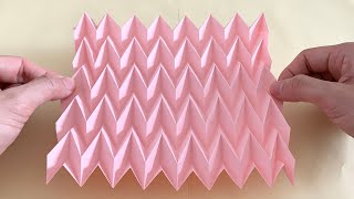 Origami Herringbone Tessellation  Decoration [upl. by Eward]