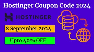 Hostinger Coupon Code India  8 September 2024 [upl. by Ahtiek]