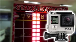 Can We Win a GoPro at a MEGA Stacker Arcade Game [upl. by Nyvrem]