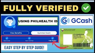 HOW TO FULLY VERIFY GCASH ACCOUNT USING PHILHEALTH ID UPDATED 2024  HR LEAH G [upl. by Adohr183]