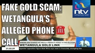 Moses Wentangulas alleged phone call in fake gold scam [upl. by Fry131]