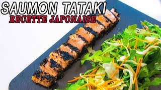 RECETTE JAPONAISE le tataki de saumon [upl. by Notsreik]