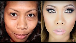 THE POWER OF MAKEUP HOW TO CONCEAL EXTREME BAGS [upl. by Nosmoht]