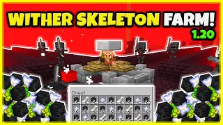 BEST WITHER SKELETON FARM EVER NO SPAWN PROOFING 60 SKULLSH In Minecraft Bedrock 120 [upl. by Dihaz]