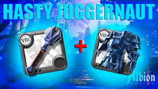 The Hasty Juggernaut 1H mace  Guardian armor  solo mist  Albion online black zone [upl. by Malony]