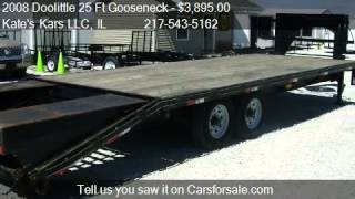 2008 Doolittle 25 Ft Gooseneck 14000 Lbs  for sale in Arthu [upl. by Sonaj]