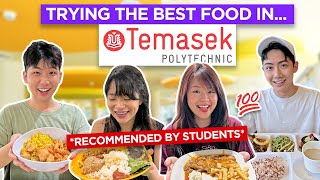 Trying BEST food in Temasek Poly RECOMMENDED BY STUDENTS [upl. by Nauqel328]