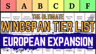 The Ultimate Wingspan European Expansion Tier List Early Game Strategy Guide amp Bird Rankings [upl. by Sonaj]