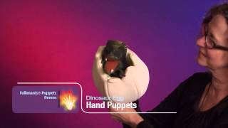 Folkmanis® Dino Egg Puppet Demo  Retired [upl. by Ameg644]