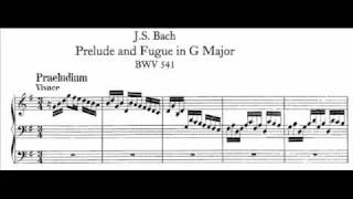 JS Bach  BWV 541  Praeludium Gdur  G Major [upl. by Lladnek]