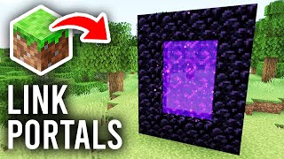 How To Link Nether Portals In Minecraft  Full Guide [upl. by Werdn329]