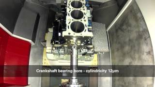 Complete machining of crankcases on a fullyautomatic Heckert manufacturing system [upl. by Steffane]