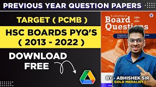 Board Questions PCMB HSC Class12th Previous Year Questions Papers Free Batch 2023 Abhishek Sir [upl. by Perl]