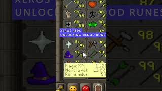 77 RUNECRAFTING  BLOOD RUNES UNLOCKED  XEROS RSPS [upl. by Cedell]