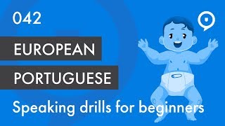 Learn European Portuguese Portugal  basic drill for beginners eu tu [upl. by Lali27]