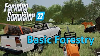 Farming Simulator 22 Tutorial  Basic Forestry Chainsaw [upl. by Nodababus950]